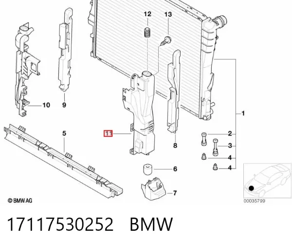Junta de colector de admisión 17117530252 BMW