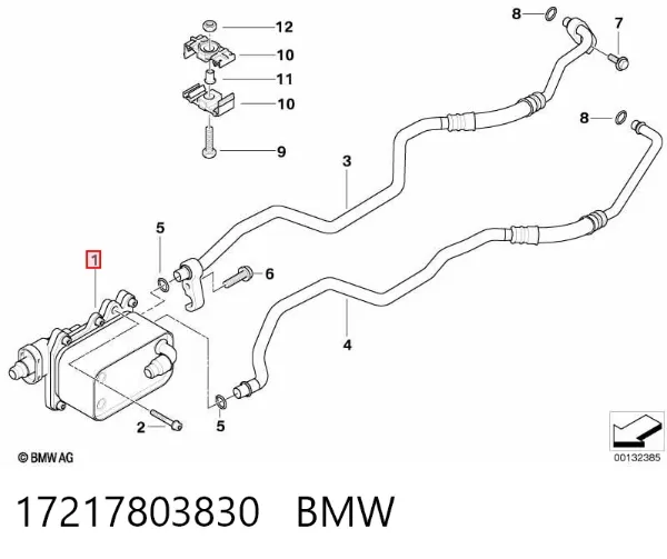 Radiador de refrigeración de la transmisión 17217803830 BMW