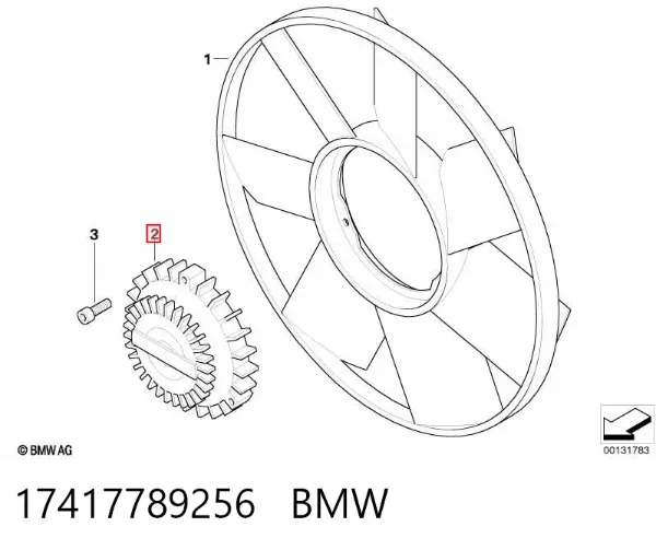 Embrague viscoso de ventilador 17417789256 BMW