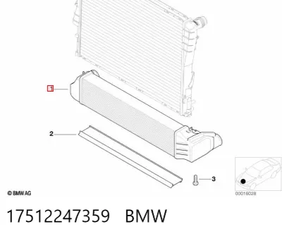 Intercooler BMW 17512247359