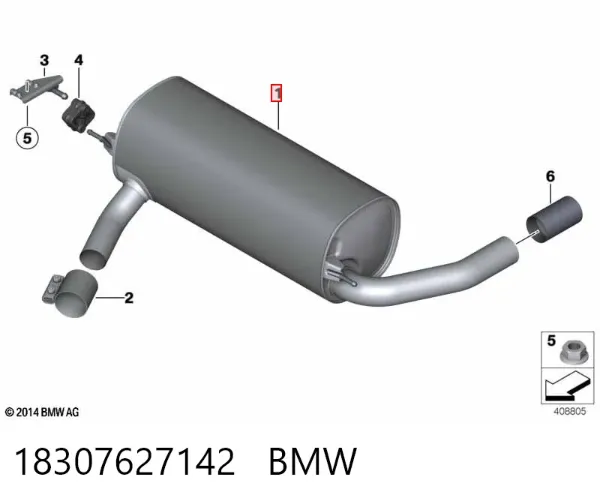 Silenciador trasero BMW 2 F23