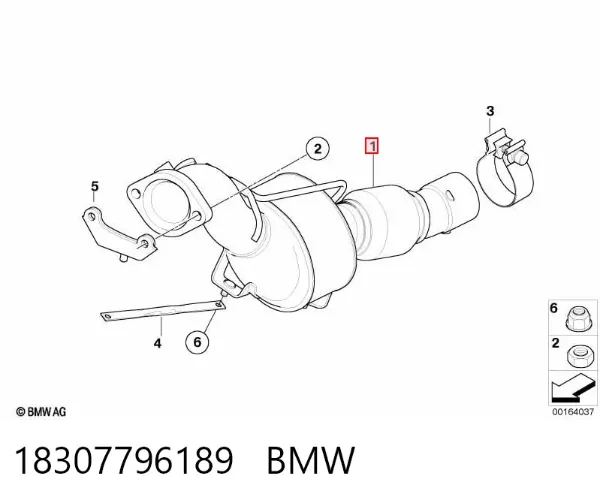 Catalizador 18307796189 BMW