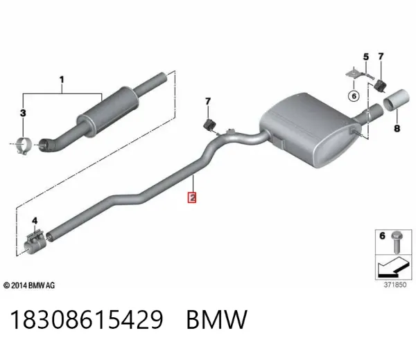 Silenciador trasero Mini Cooper F57