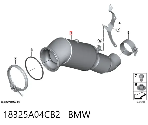 Catalizador 18325A04CB2 BMW