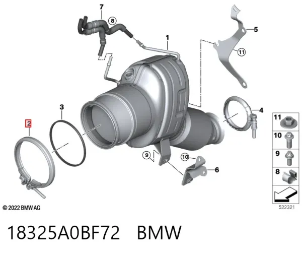  18325A0BF72 BMW