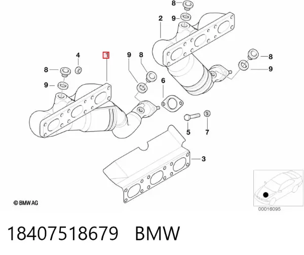Catalizador 18407518679 BMW