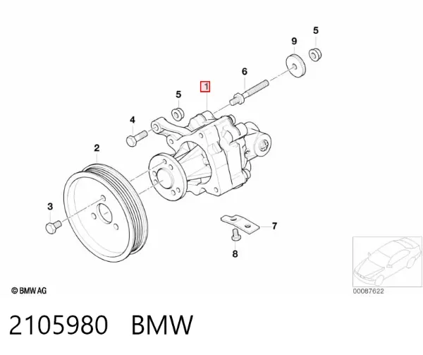 Bomba de dirección 2105980 BMW