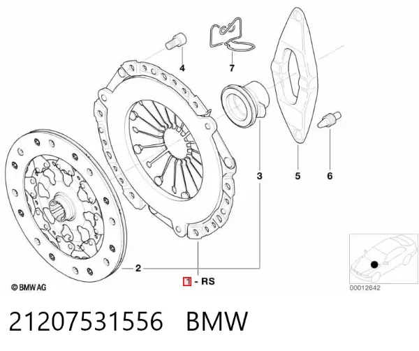 Embrague 21207531556 BMW