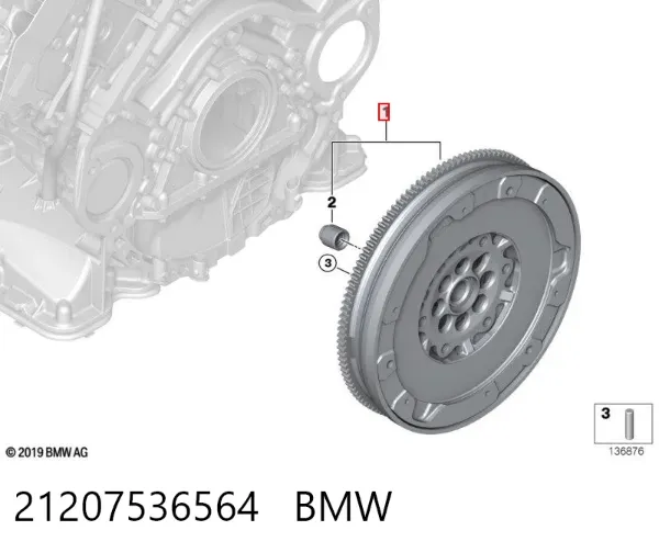 Volante motor 21207536564 BMW