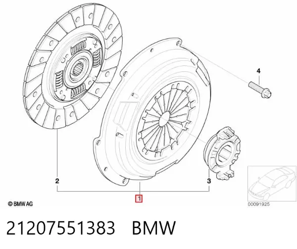 Embrague 21207551383 BMW