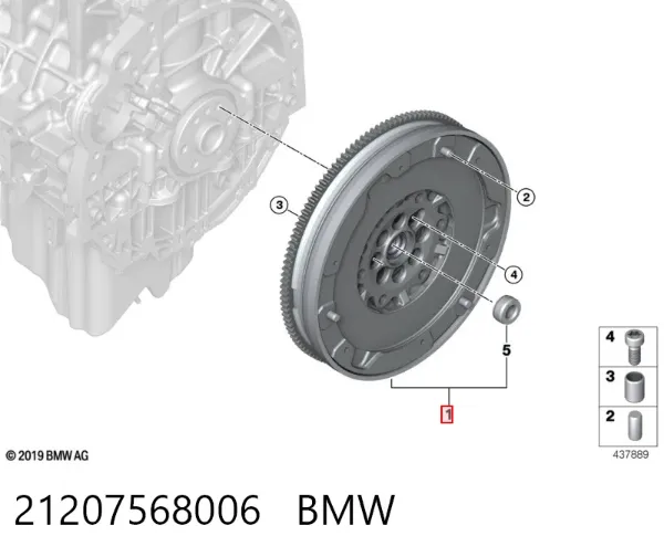 Volante motor 21207568006 BMW