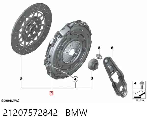 Embrague 21207572842 BMW