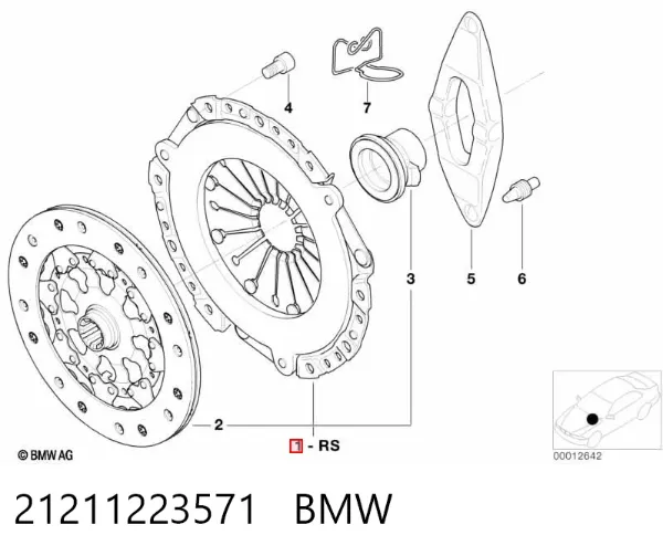 Embrague 21211223571 BMW