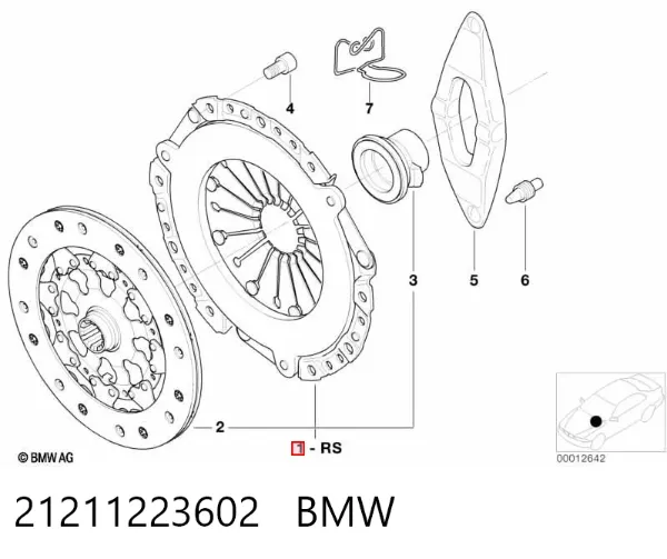 Embrague 21211223602 BMW