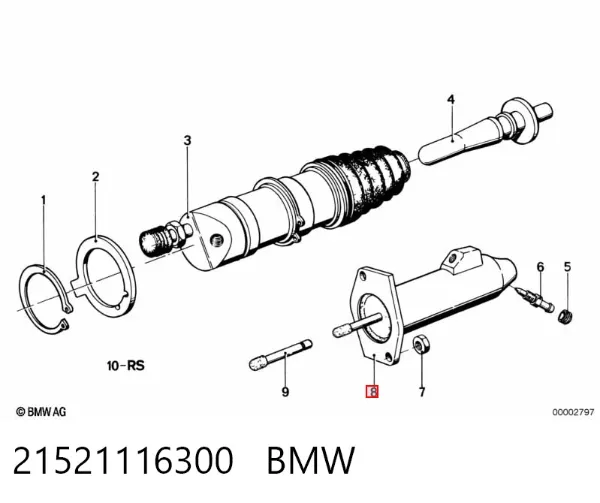 Bombin de embrague 21521116300 BMW