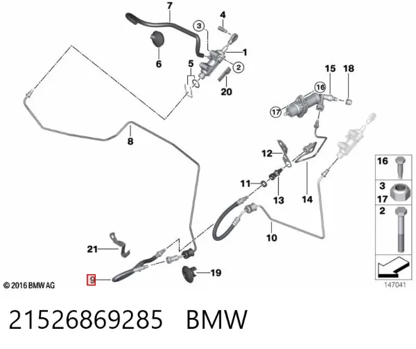 Latiguillo de embrague BMW 3 E90