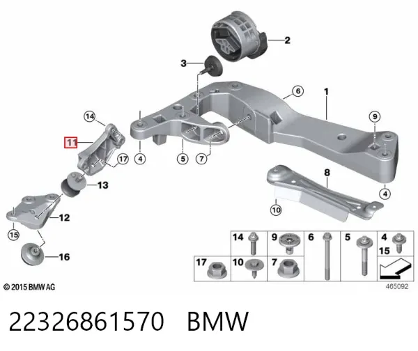  22326861570 BMW