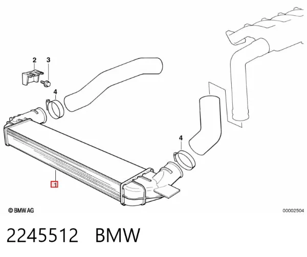 Intercooler 2245512 BMW