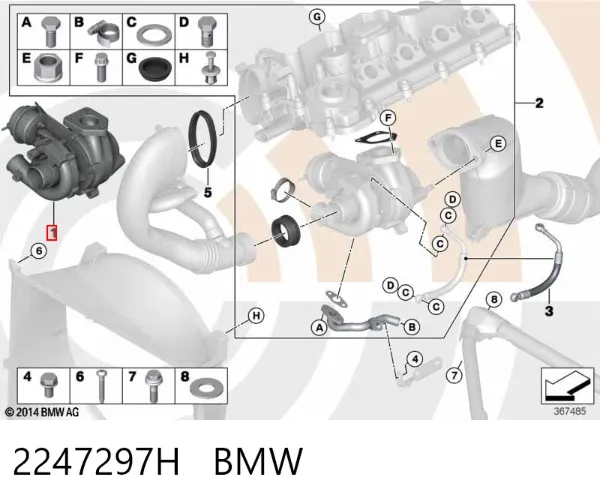 Turbocompresor 2247297H BMW