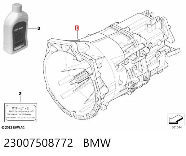 Caja de cambios 23007508772 BMW