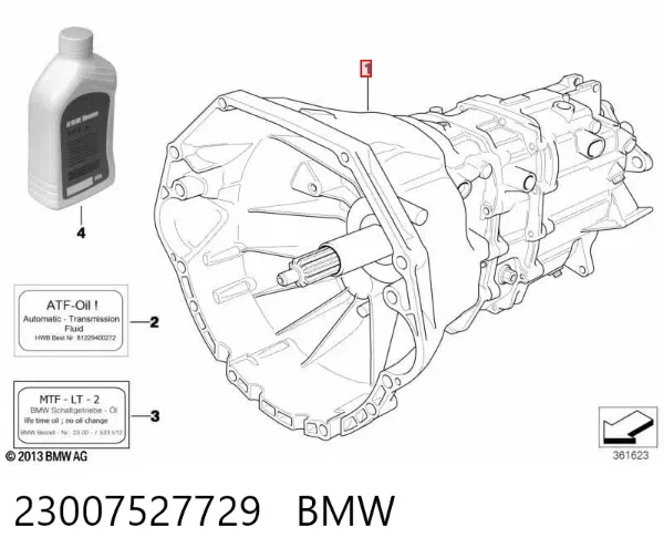 Caja de cambios 23007527729 BMW