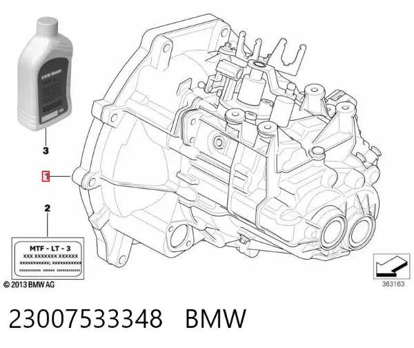 Caja de cambios 23007533348 BMW