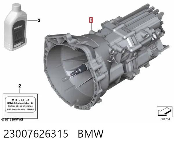 Caja de cambios 23007626315 BMW