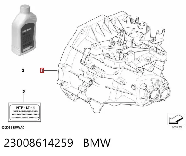 Caja de cambios 23008614259 BMW
