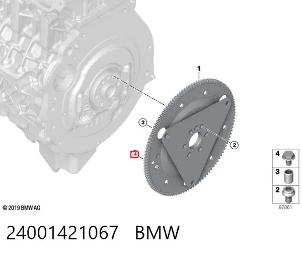Tornillo culata 24001421067 BMW