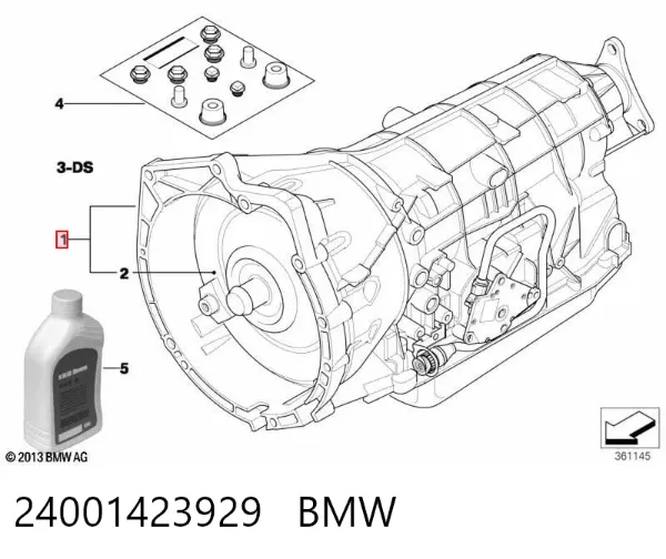 Caja de cambios 24001423929 BMW