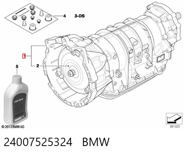 Caja de cambios automática 24007525324 BMW