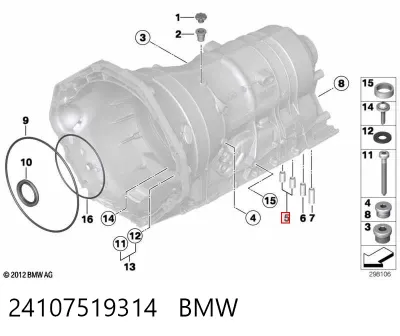 Kit de reparación de caja de cambios automática BMW 24107519314