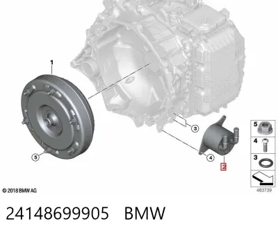 Radiador de refrigeración de la transmisión BMW 24148699905