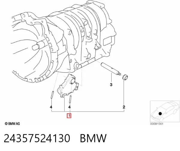 Sensor de posición del selector de la transmisión automática 24357524130 BMW