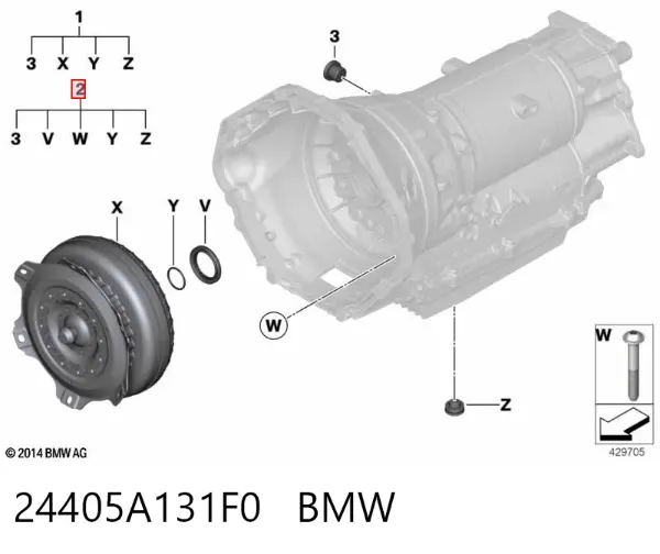 Kit de reparación de cuerpo de válvulas de transmisión automática 24405A131F0 BMW