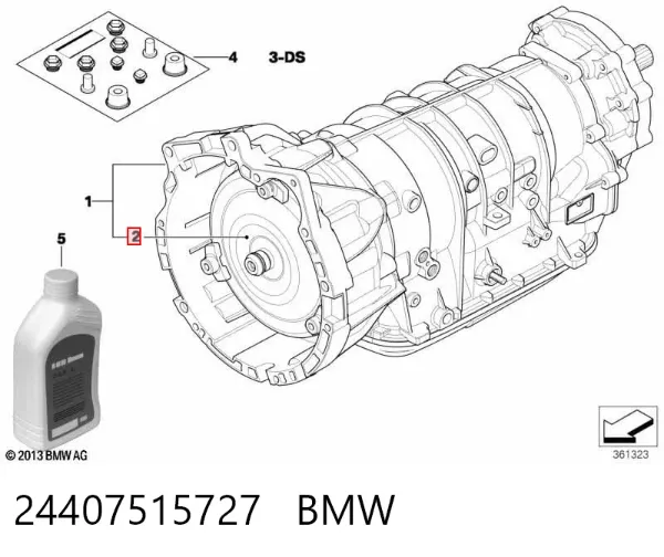 Convertidor de par 24407515727 BMW