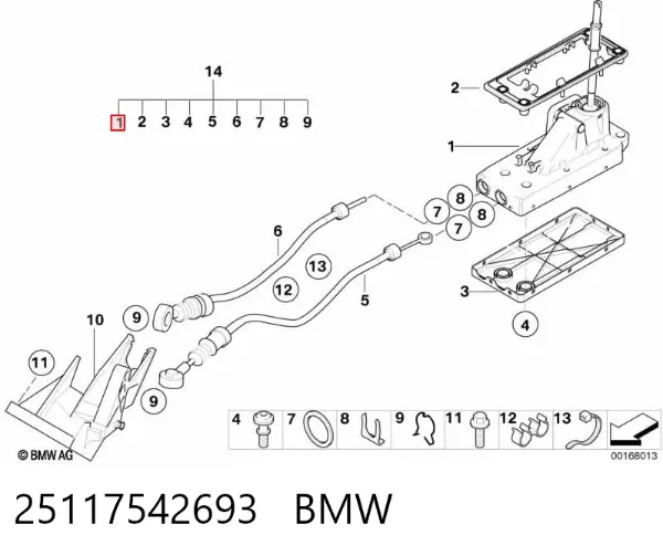 Palanca de cambios Mini Cooper R50, R53
