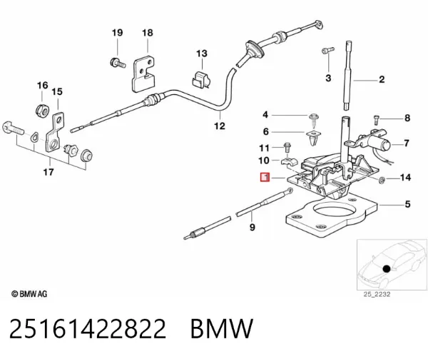 Palanca de cambios BMW 3 E36