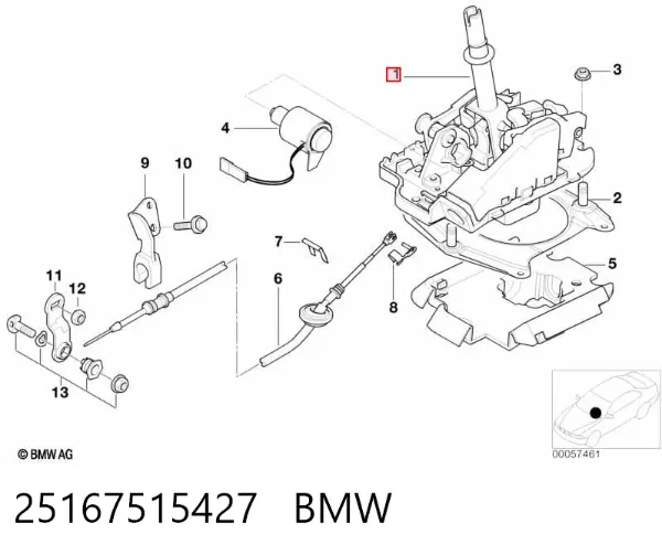 Palanca de cambios BMW 3 E46