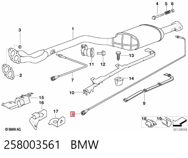 Sonda lambda 258003561 BMW