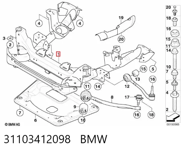 Puente delantero BMW X3 E83