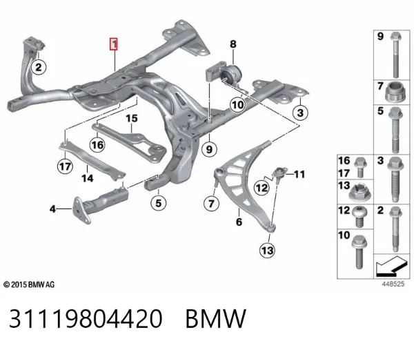 Puente delantero Mini COUNTRYMAN R60