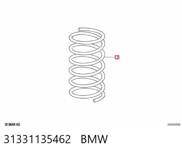 Muelle delantero 31331135462 BMW