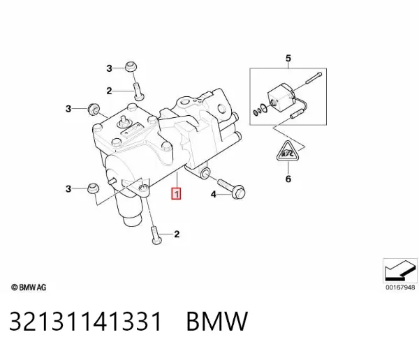 Caja de dirección 32131141331 BMW