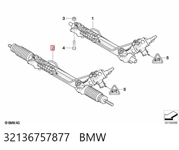 Cremallera de dirección 32136757877 BMW