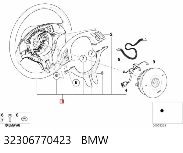 Volante 32306770423 BMW