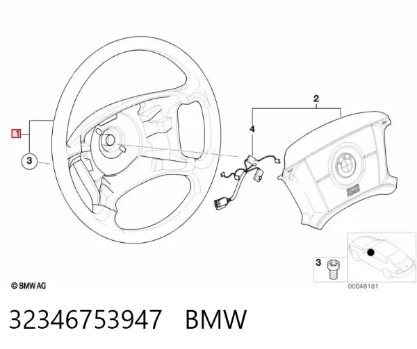 Volante 32346753947 BMW