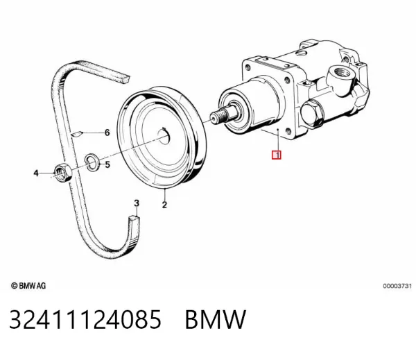 Bomba de dirección 32411124085 BMW