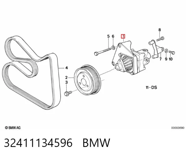 Bomba de dirección 32411134596 BMW