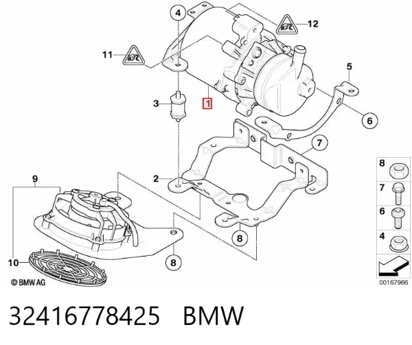 Bomba de dirección 32416778425 BMW